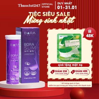 Viên sủi giảm cân bora slim hộp 20 viên