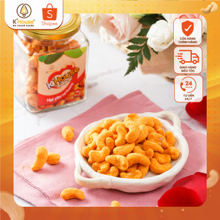 Hạt Điều Phô Mai K'House [Hũ 120g] - HÀNG LOẠI 1 thơm ngon, giàu dinh dưỡng phù hợp ăn chay, ăn mặn đều dùng được