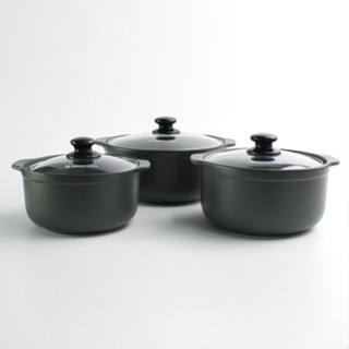 Nồi đất kho cá, kho thịt thân cao màu xanh - 703H/ 704H/ 705H