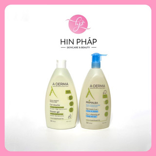 Sữa rửa mặt, sữa tắm Aderma da khô, thường 3in1