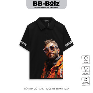 Áo thun polo nam BB - Boiz Big Size Thiên Thần Màu Sắc, Gấu Magic Form 85kg - 135kg