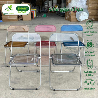 Ghế gập nhựa trong suốt phong cách Hàn Quốc Gn6