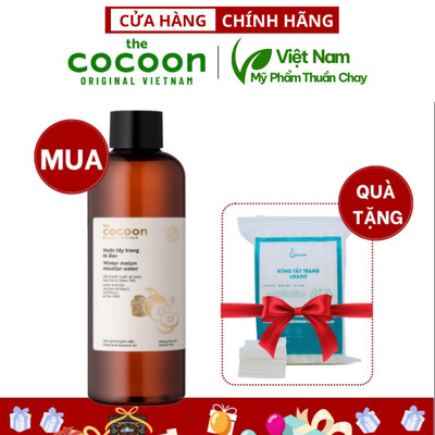 Nước tẩy trang Cocoon làm dịu nhẹ, sạch sâu và cấp ẩm 500ml ( hoa hồng / bí đao )