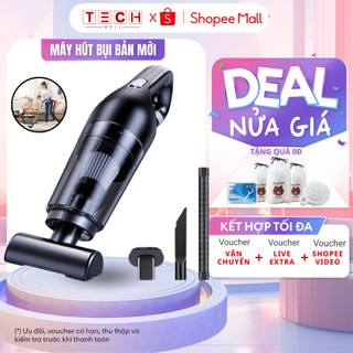 Máy Hút Bụi Cầm Tay Lực Hút Siêu Mạnh 25.000PA, Công Suất 120W, Không Dây Tiện Lợi Mang Đi GODWELL