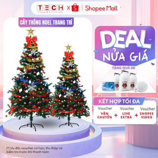 Cây Thông Noel 1m6 Trang Trí Giáng Sinh Nhà Cửa Tặng Kèm Đầy Đủ Phụ Kiện Giáng Sinh GODWELL