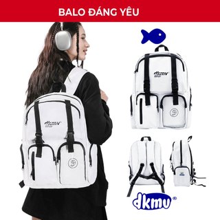 DKMV Balo Logo màu trắng DKMV Logo Backpack - White|K-P1