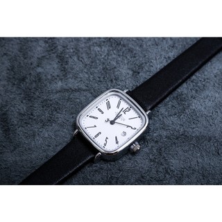 Đồng Hồ cặp đôi Julius JA-1418 Dây Da ( Đen Mặt Trắng)