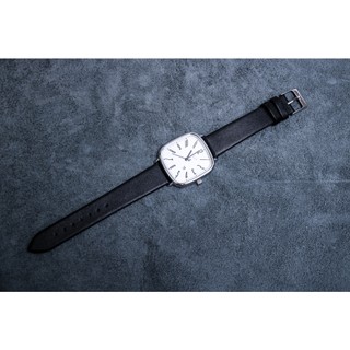 Đồng Hồ cặp đôi Julius JA-1418 Dây Da ( Đen Mặt Trắng)