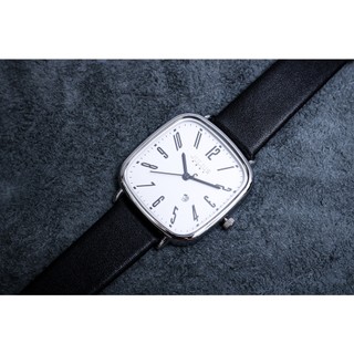 Đồng Hồ cặp đôi Julius JA-1418 Dây Da ( Đen Mặt Trắng)
