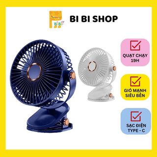 Quạt kẹp bàn mini - Quạt kẹp bàn tích điện - Quạt kẹp bàn 10000mah