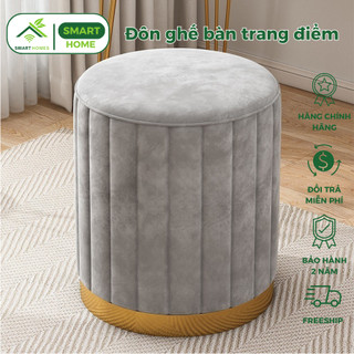 Đôn ghế bàn trang điểm chân sắt phong cách Bắc Âu - Đôn ngồi sofa ghế phòng khách - SMARTHOMES