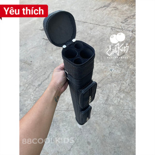 Bao da đựng cơ bida 2x2 - bao đựng 2 gậy bi a