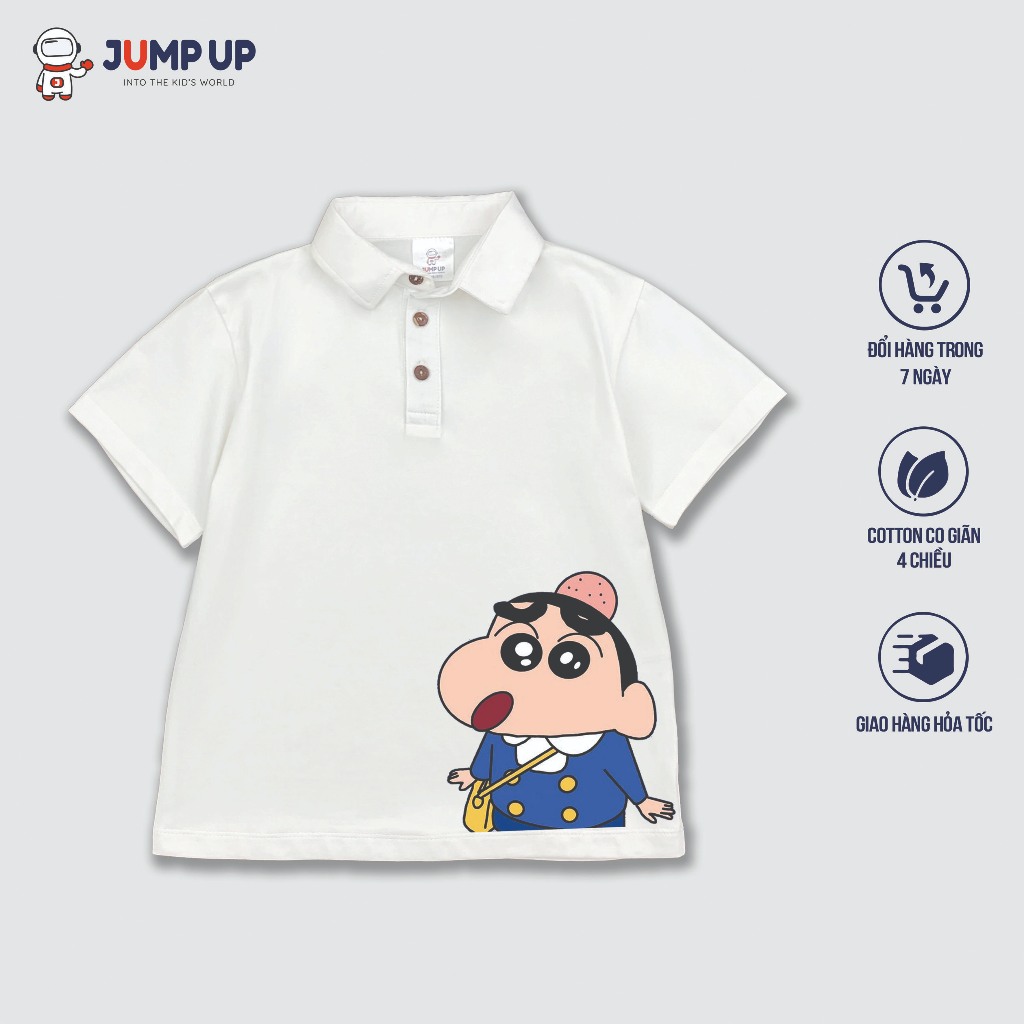 Áo Shin Cho Bé In Hình Cushin Cậu Bé Bút Chì Siêu Cute Đáng Yêu Chất Thun Cotton Mát Thấm Hút Mồ Hôi Cực Tốt Jumpup