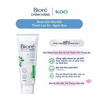 Sửa rữa mặt kháng khuẩn sạch mụn Biore