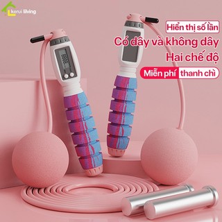 Dây nhảy thể dục không dây có quả bóng tạ  PIKUP, bộ dụng cụ dây nhảy không dây, dây nhảy thể lực
