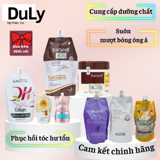 Kem hấp ủ tóc COLLAGEN KARSEELL vinge lactus meiki 500ml chính hãng phục hồi tóc hư tổn khô sơ chẻ ngọn