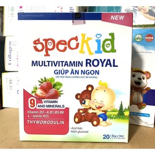 Speckid Multivitamin Royal giúp bé ăn ngon ngủ tốt, tăng cường sức đề kháng bé thông minh, hỗ trợ bé kén ăn