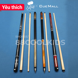 Cơ bida lỗ cuemall cao cấp - gậy bi a cá nhân clb sẵn tẩy nicest 13mm 550g