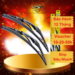 Gạt mưa ô tô SINGTECH chính hãng - Cần gạt nước ô tô XƯƠNG SẮT CAO CẤP lưỡi silicon đủ kích thước phù hợp mọi loại xe