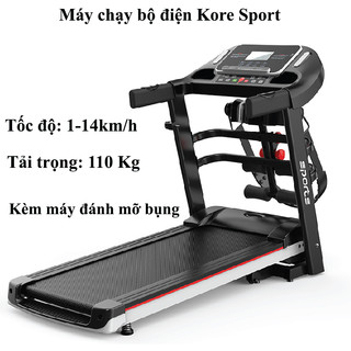 Tặng tạ tay & máy đánh bụng - máy chạy bộ điện đa năng hamisport30 tốc độ 14km tập gym tại nhà - máy chạy bộ gấp gọn