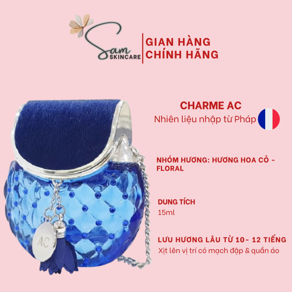 Nước hoa Charme AC xanh 65ml