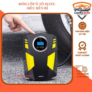 Bơm lốp ô tô suitu có đèn chiếu cực sáng