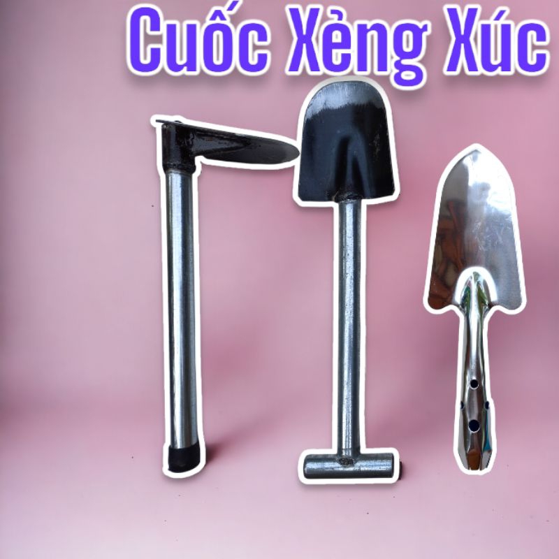 Bộ dụng cụ làm vườn cuốc xẻng xúc