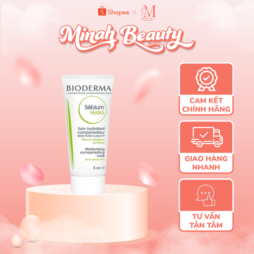 (Mini) Kem dưỡng ẩm cho da mụn Bioderma Sebium Hydra 5ml