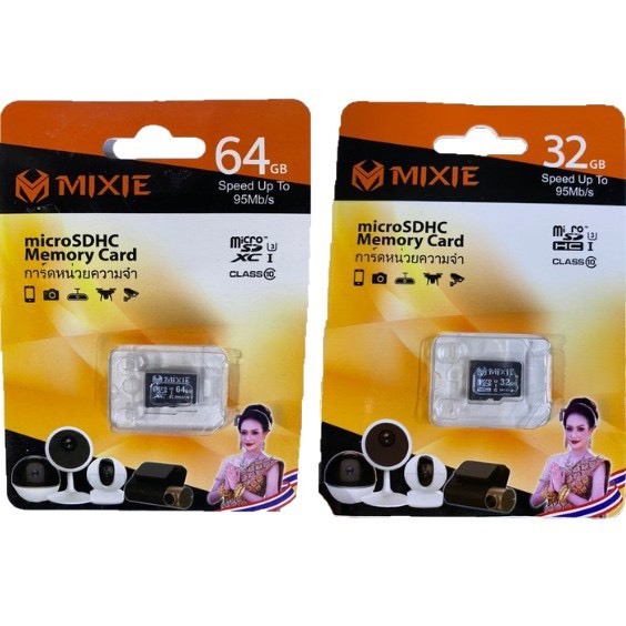 Thẻ nhớ micro SD mixie 32gb / 64gb tốc độ cao, bảo hành 24 tháng
