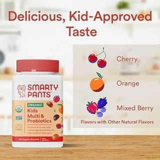 Kẹo dẻo trái cây smarty pants hữu cơ cho bé