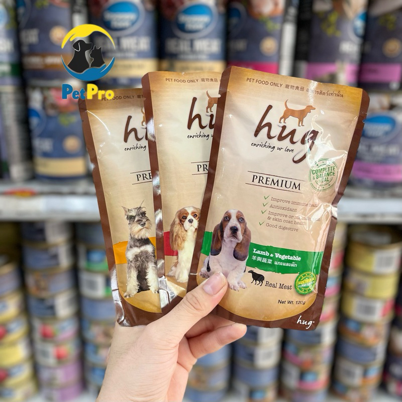 Pate cho chó cao cấp Hug túi 120g