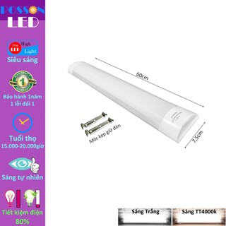 Đèn Led bán nguyệt 60cm 20w bóng tuyp Led 0,6m siêu sáng thay bóng nêon để tiết kiệm điện LTC-20x