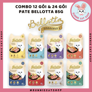 Combo 12 gói & 24 gói pate bellotta gói 85g, pate cho mèo trưởng thành mèo con nhập khẩu thái lan - bunnie cat shop