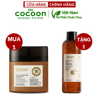  Sữa chống nắng bí đao SPF 50+, PA++++, UVA – PF 62.6 Cocoon 50ml Tặng Tẩy trang bí đao cocoon 500ML