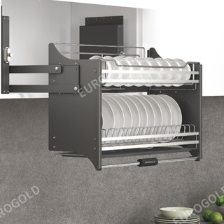 Giá bát dĩa nâng hạ inox 304 eurogold eui304170 - ngang 700mm - hàng chính hãng
