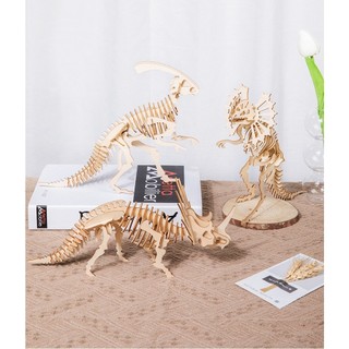 Đồ chơi lắp ráp mô hình khủng long 3d bằng gỗ