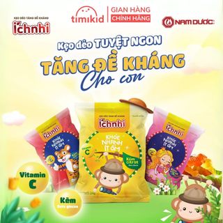 Kẹo dẻo tăng đề kháng Ích Nhi (dây 10 gói) củng cố hệ miễn dịch, giúp trẻ ăn ngon, hấp thu tốt