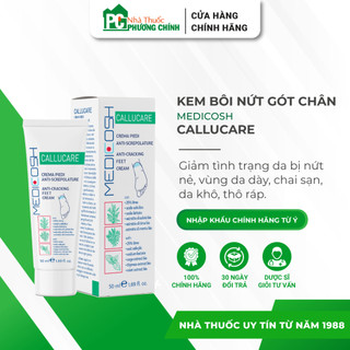 Kem nứt gót chân medicosh callucare giúp giảm nứt nẻ, chai sừng, thô ráp gót chân