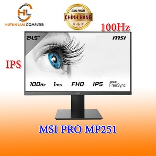 Màn hình msi mp251 24.5 inch ips 100hz 1ms fhd hdmi vga - hàng chính hãng