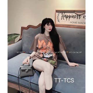 Áo phông YU chất cotton su form rộng túi zip