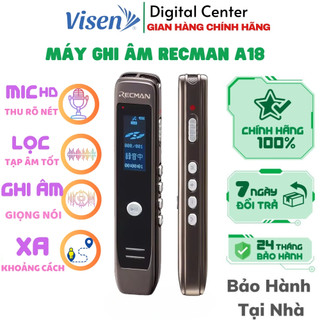 Máy ghi âm kỹ thuật số RECMAN kích hoạt bằng giọng nói thích hợp ghi âm cho bài giảng cuộc họp - Visen