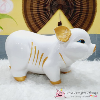 Lợn Tài Lộc gốm sứ Siêu To Khổng Lồ size 3 dài 50cm