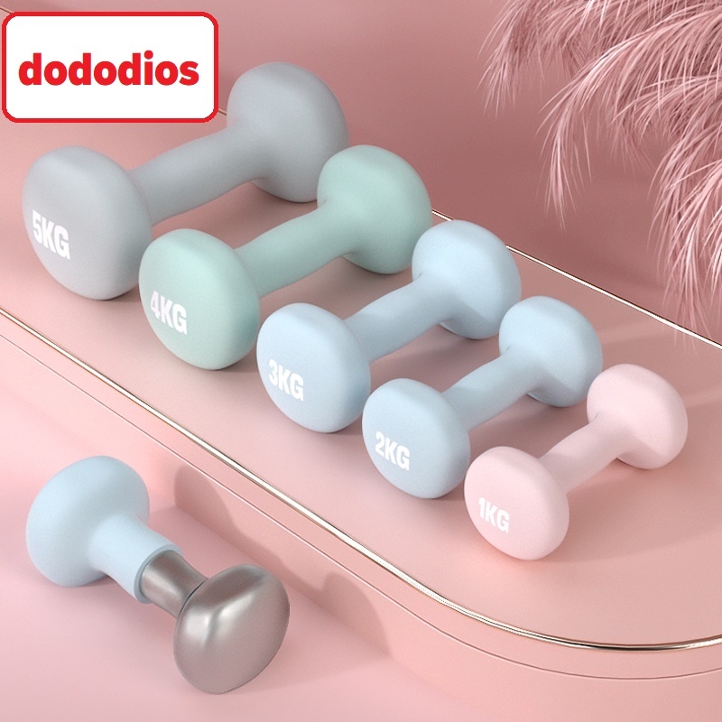 Tạ Tay Nữ Dumbbells Loại 1kg- 2kg- 3kgtập Gym Yoga Pilates Thể Dục Tại Nhà (Gang Bọc Cao Su)
