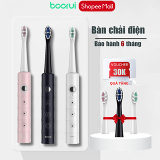 Bàn chải đanh răng điện BOORUI chính hãng BR-Z2 tự động đánh răng lông chải mềm, chống nước tuyệt đối IPX7