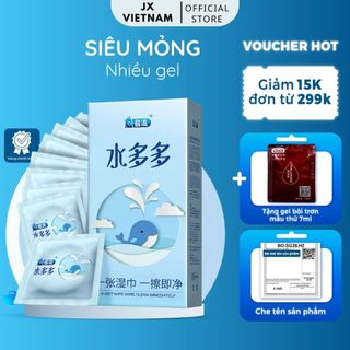 Bao cao su ha cá heo - hộp 100 chiếc - loại bcs siêu mỏng nhiều gel