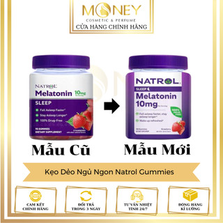 Gummies kẹo dẻo hỗ trợ ngủ ngon Natrol Melatonin 10mg 90 Viên