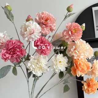 Cành 2 Bông 1 Nụ Hoa Mẫu Đơn Peony Hàn Quốc Lụa Cao Cấp  Nhiều Màu Decor Nhà Cửa, Sự KIện, Tiệc Cưới