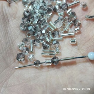 Cườm mix nhiều mẫu 5-8 loại hạt đính trang phục diy handmade