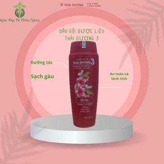 Dầu Gội Dược Liệu Thái Dương 3, Hương Hoa, Chai Đỏ 200ml, Chống Rụng Tóc, Ngăn Ngừa Gàu, Sao Thái Dương