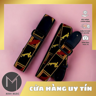 Dây đàn guitar fender chất liệu tốt cao cấp bền bỉ dày dặn mms strap đeo đàn hỗ trợ đứng biểu diễn đàn guitar